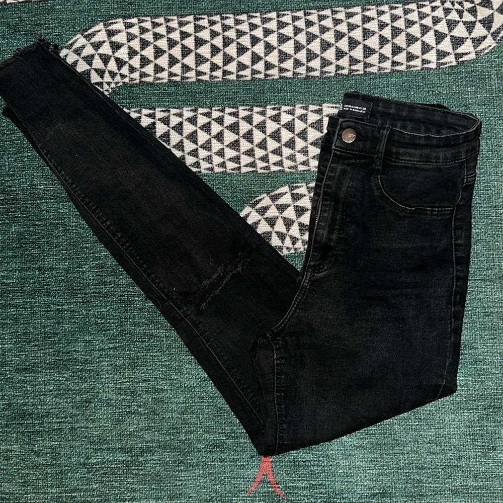 ZARA skinny stretch jeans in black